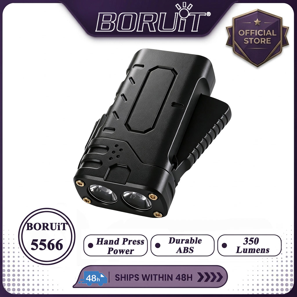 Fishing Light - BORUIiT Hand Crank EDC LED Flashlight