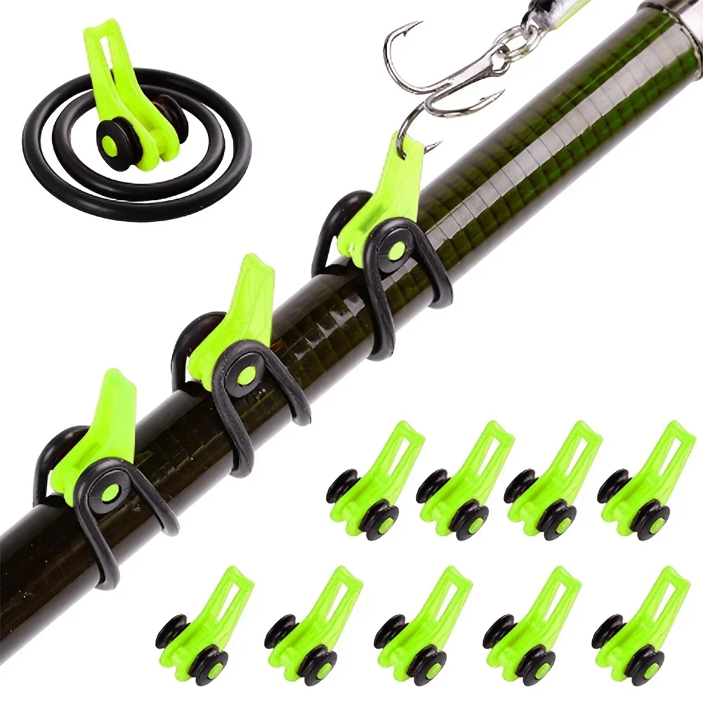 Fishing Depth Finder - 10pcs/lot Fishing Rod Pole Hook Keeper