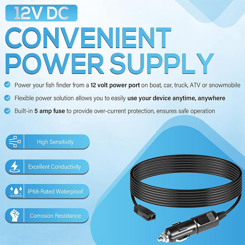 12V Power Cord 720105-1 for Fi - Fish Finder Charger 评论和价格