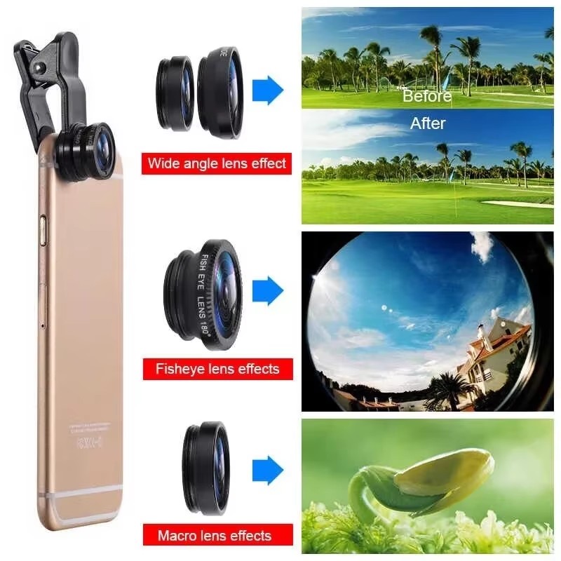 3In1 Mobile Phone Fish Eye Len - Fishing Camera 评论和价格