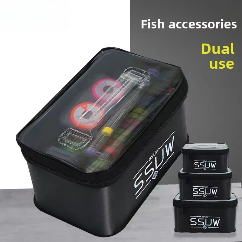Portable EVA Fishing Tackle Bo - Fish Finder Case 评论和价格