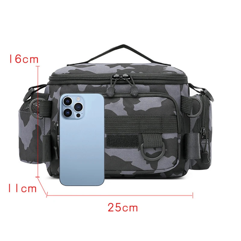 Black Fishing Tackle Shoulder  - Fish Finder Case 评论和价格