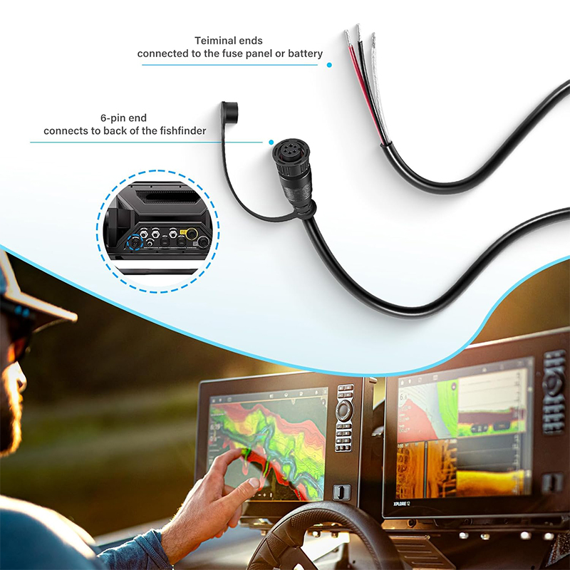 720110-1 PC13 Power Cable for  - Fish Finder Cable 评论和价格