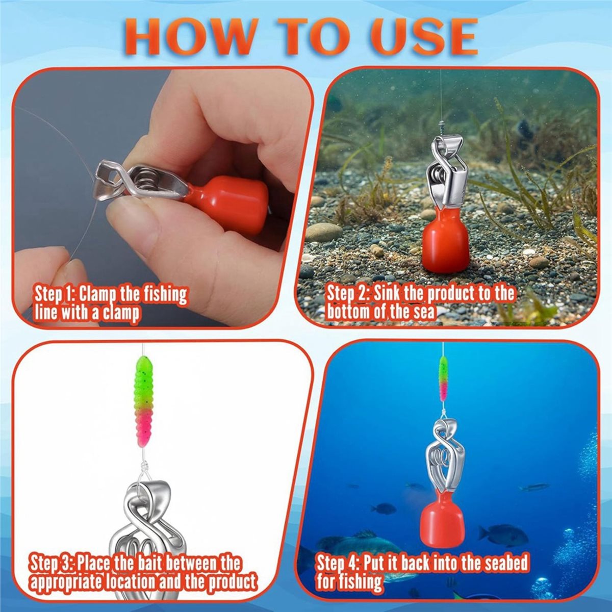 618 Mega Sale 4 Pack Depth Fin - Fishing Depth Finder 评论和价格